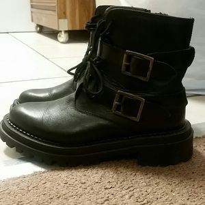 Hudson London Biker/combat Boots